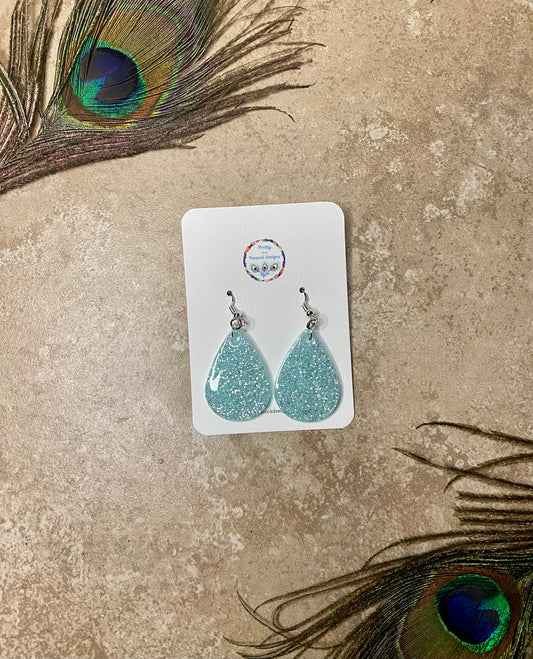 Diamond Sparkle Dangle Earrings