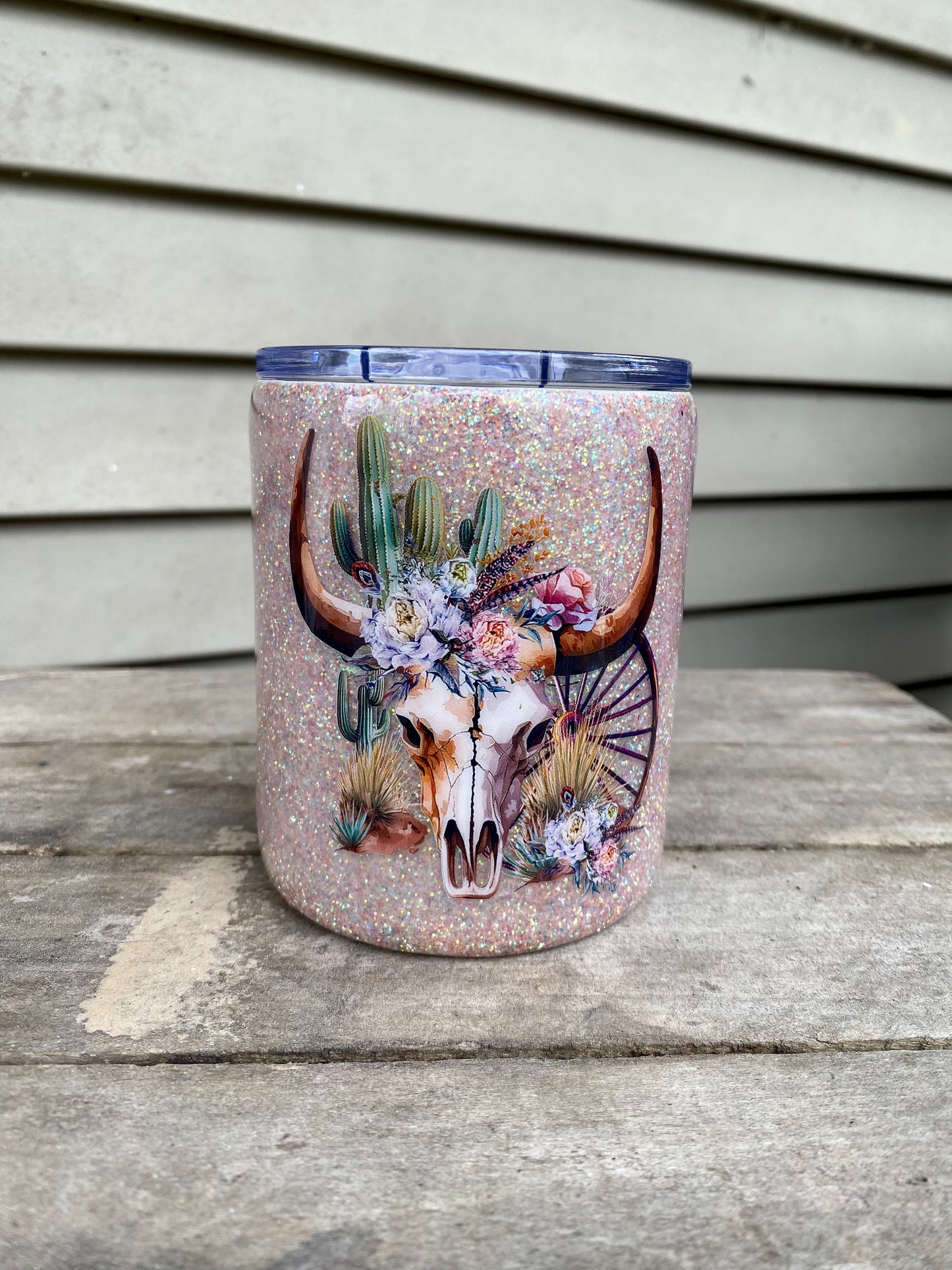 Western Skull Tumbler