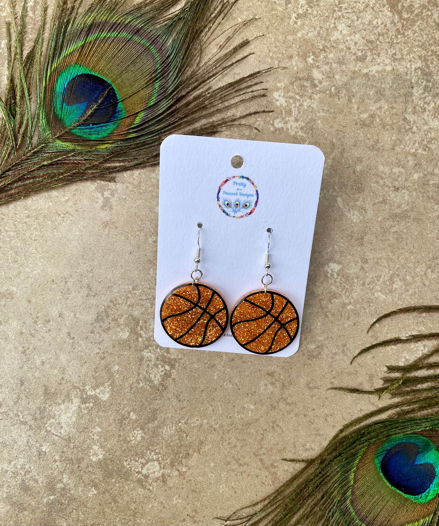 Basketball Dangle Earrings
