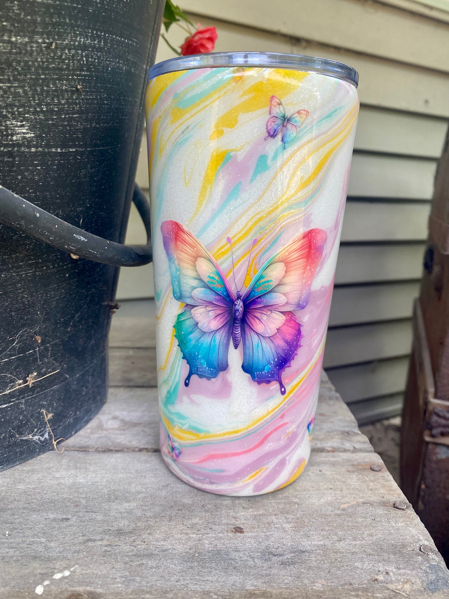 Butterfly Swirl Tumbler
