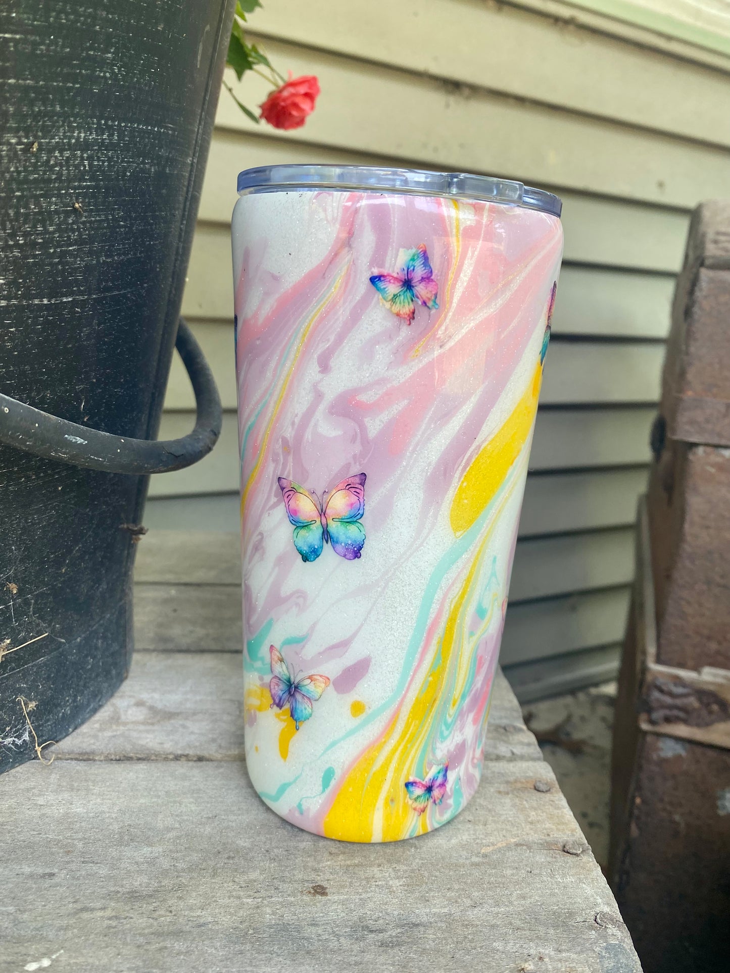Butterfly Swirl Tumbler