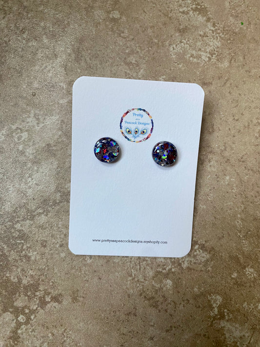 4th Of July Circle Studs