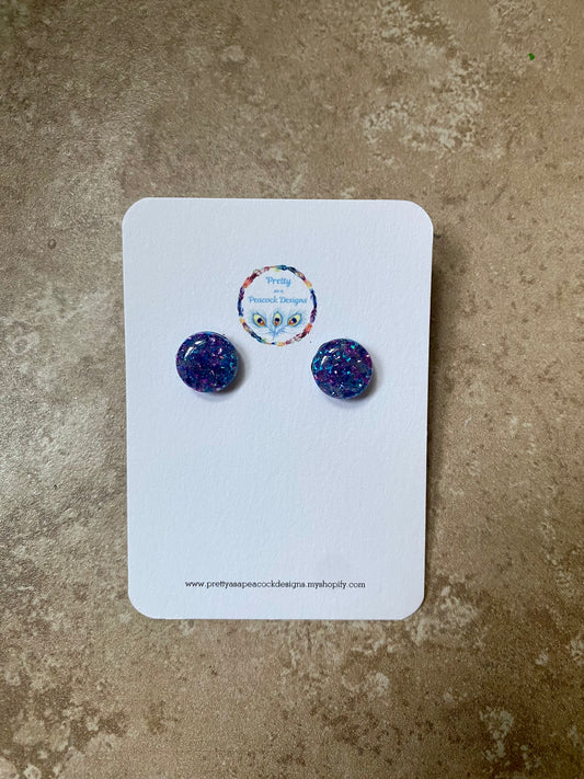 Blue & Purple Studs