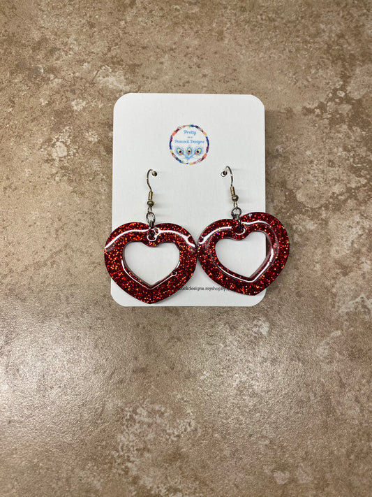 Large Heart Earrings