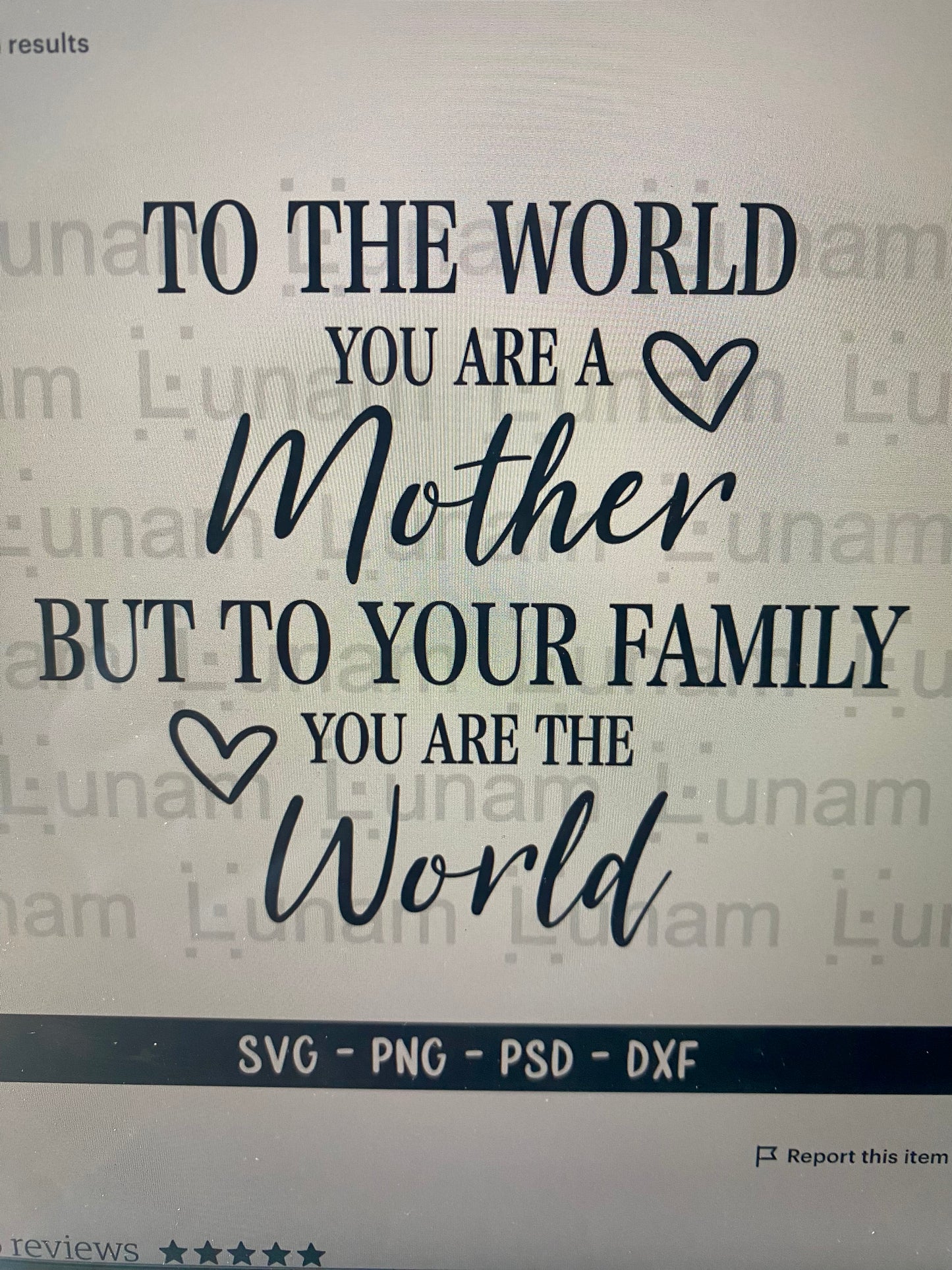 Custom Mother's Day Flower Shadow Box